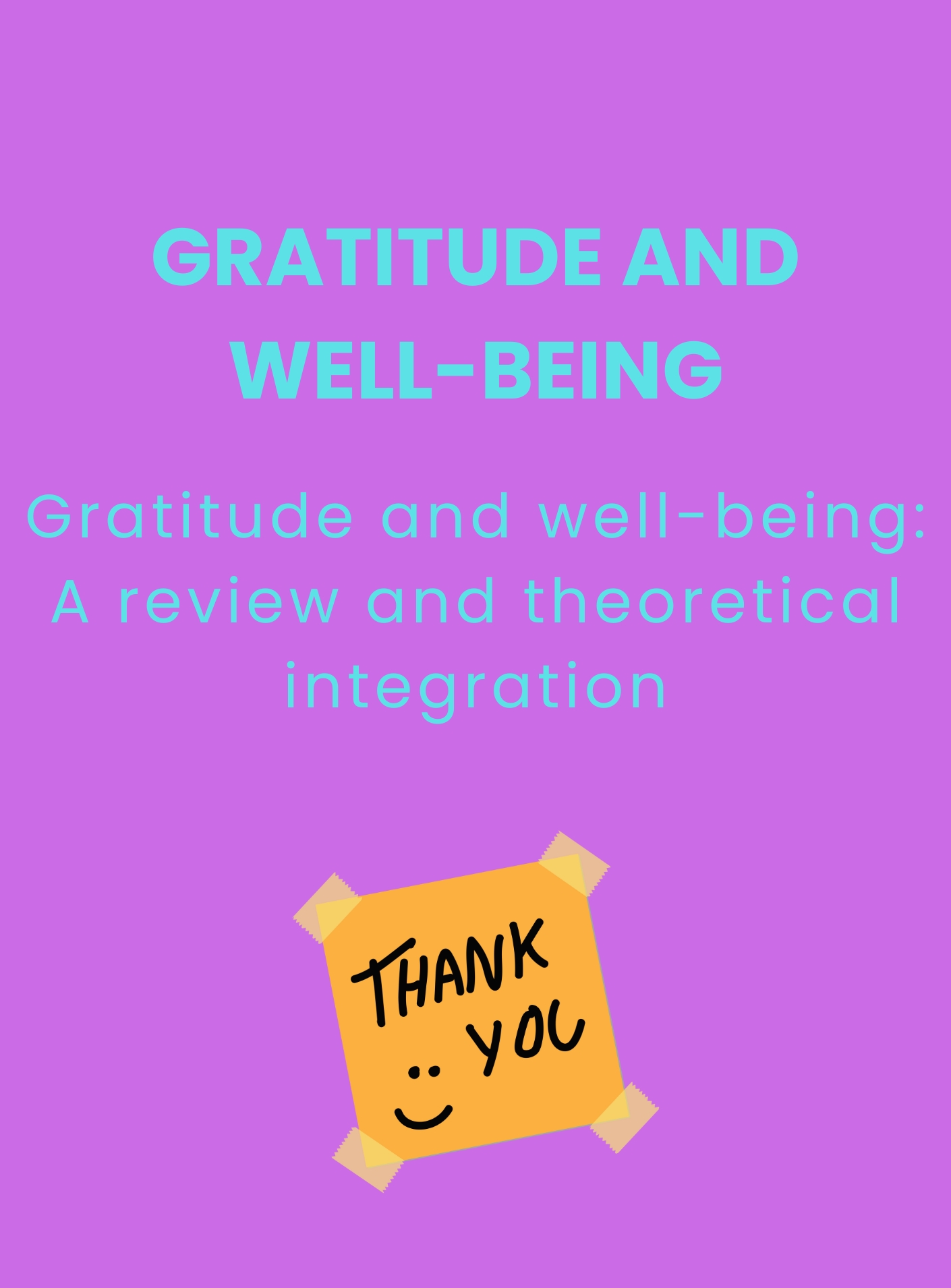 Gratitude and well-being