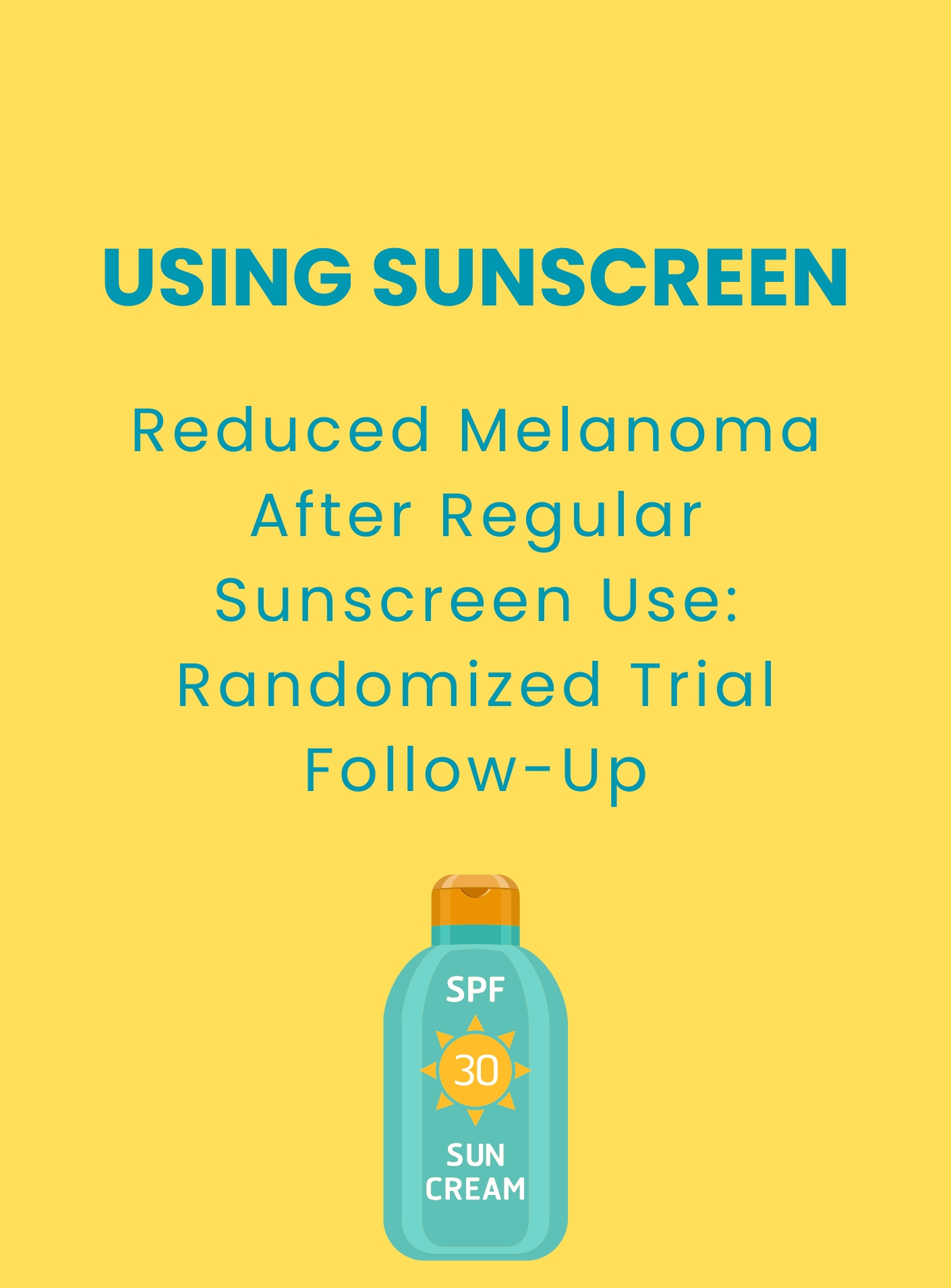 Using sunscreen
