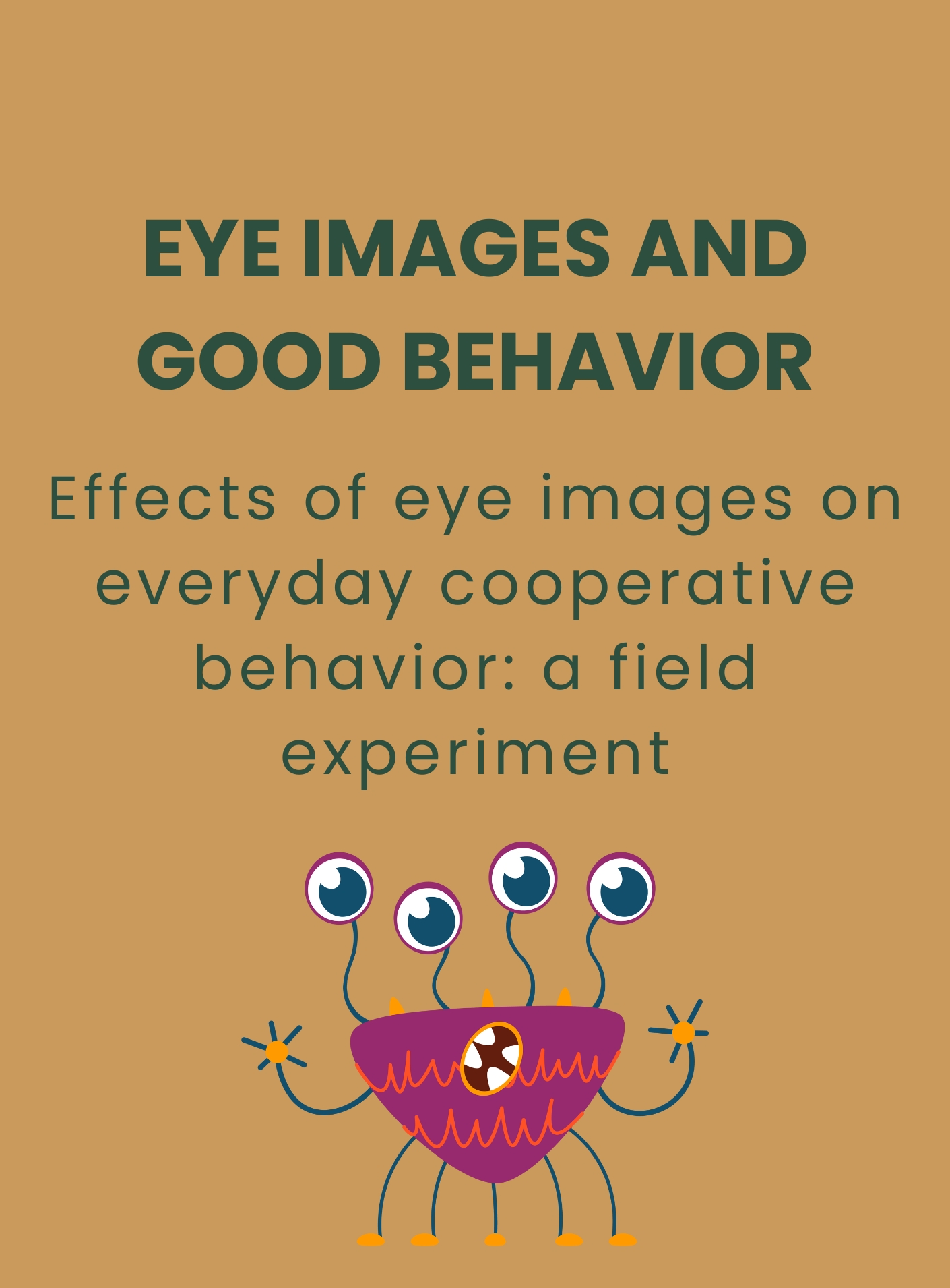 Eye images and good behavior