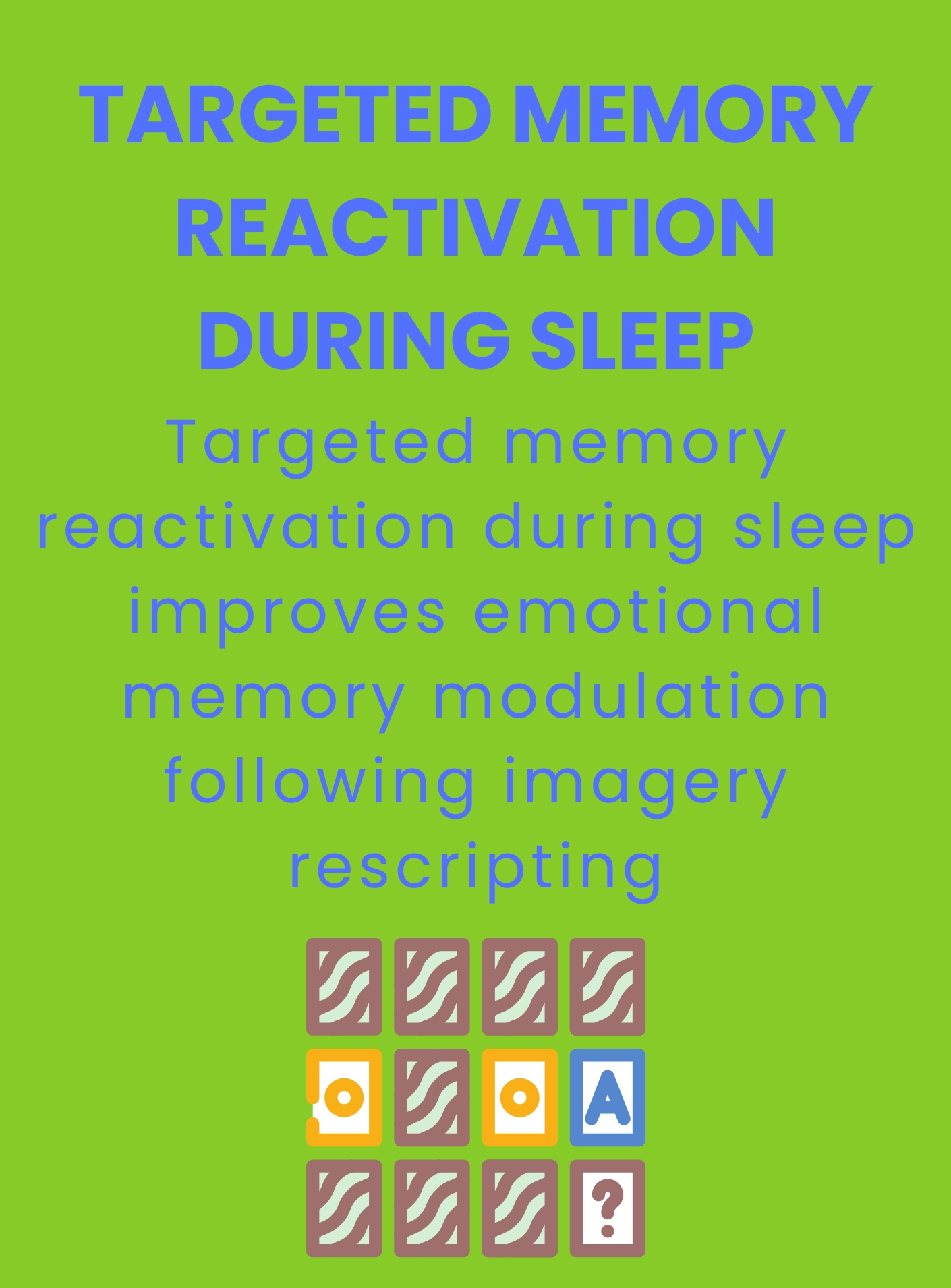 Targeted memory reactivation during sleep